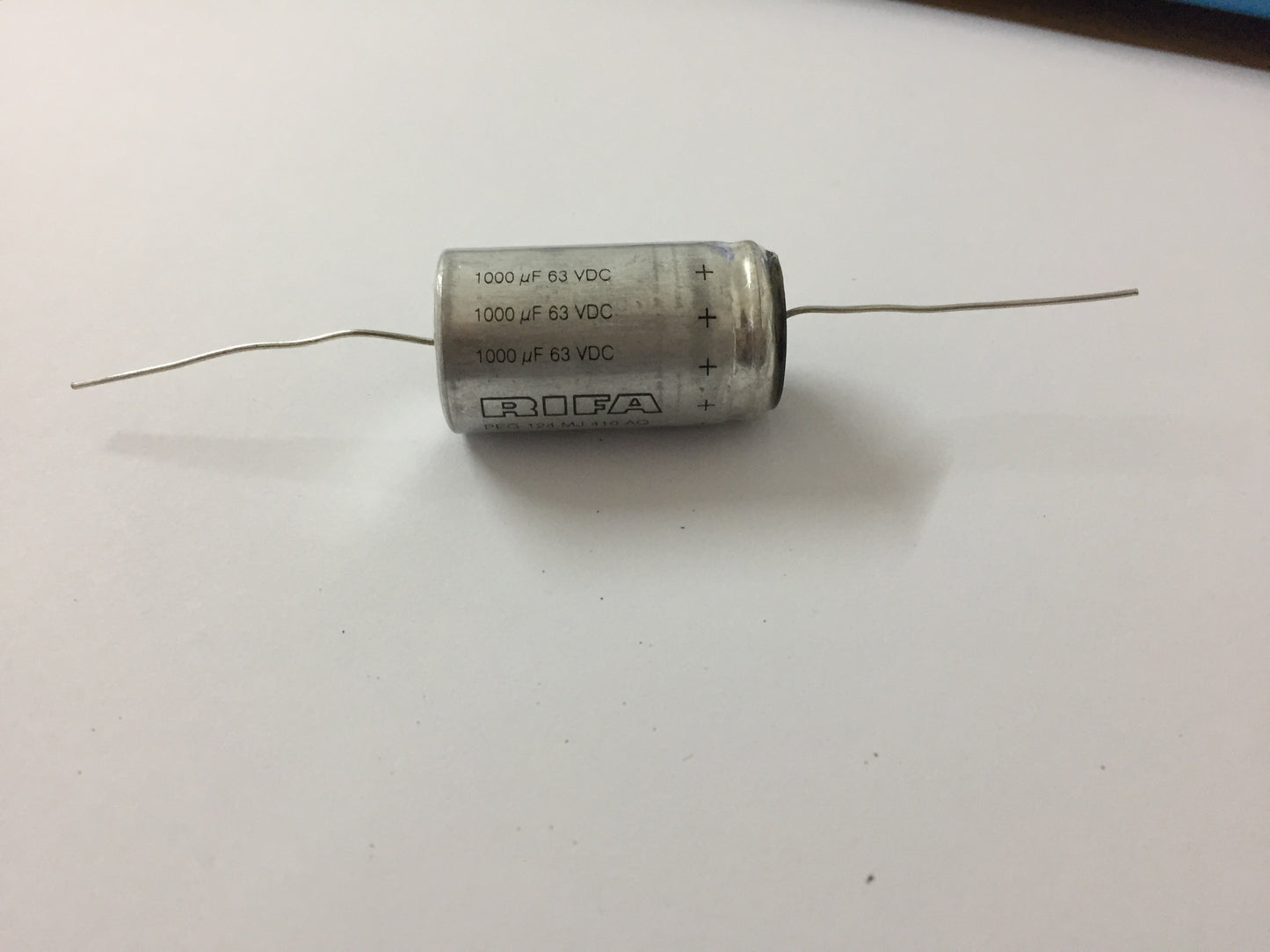1000UF 63VDC RIFA PEG124 LONG LIFE ELECTROLYTIC PEG124MJ410AQ
