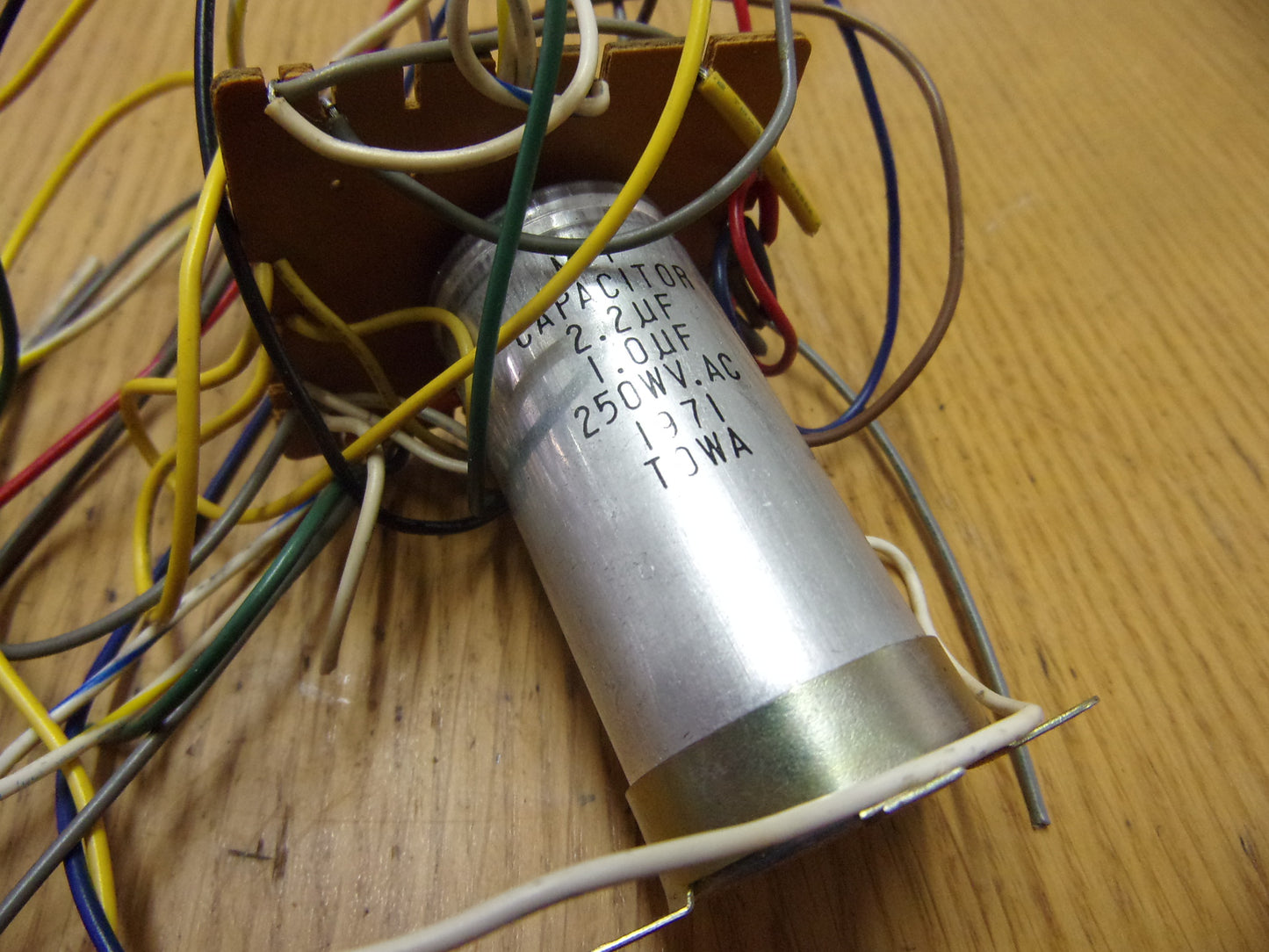 Teac A-1030 motor cap pcb 50483981 2.2uf 1uf Towa