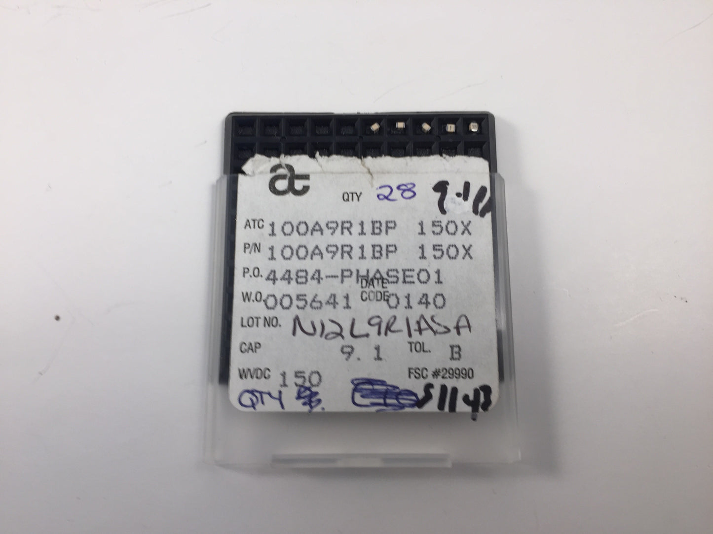 Copy of ATC 100A9R1BP 9.1PF 150X Porcelin RF Capacitor pac of 2