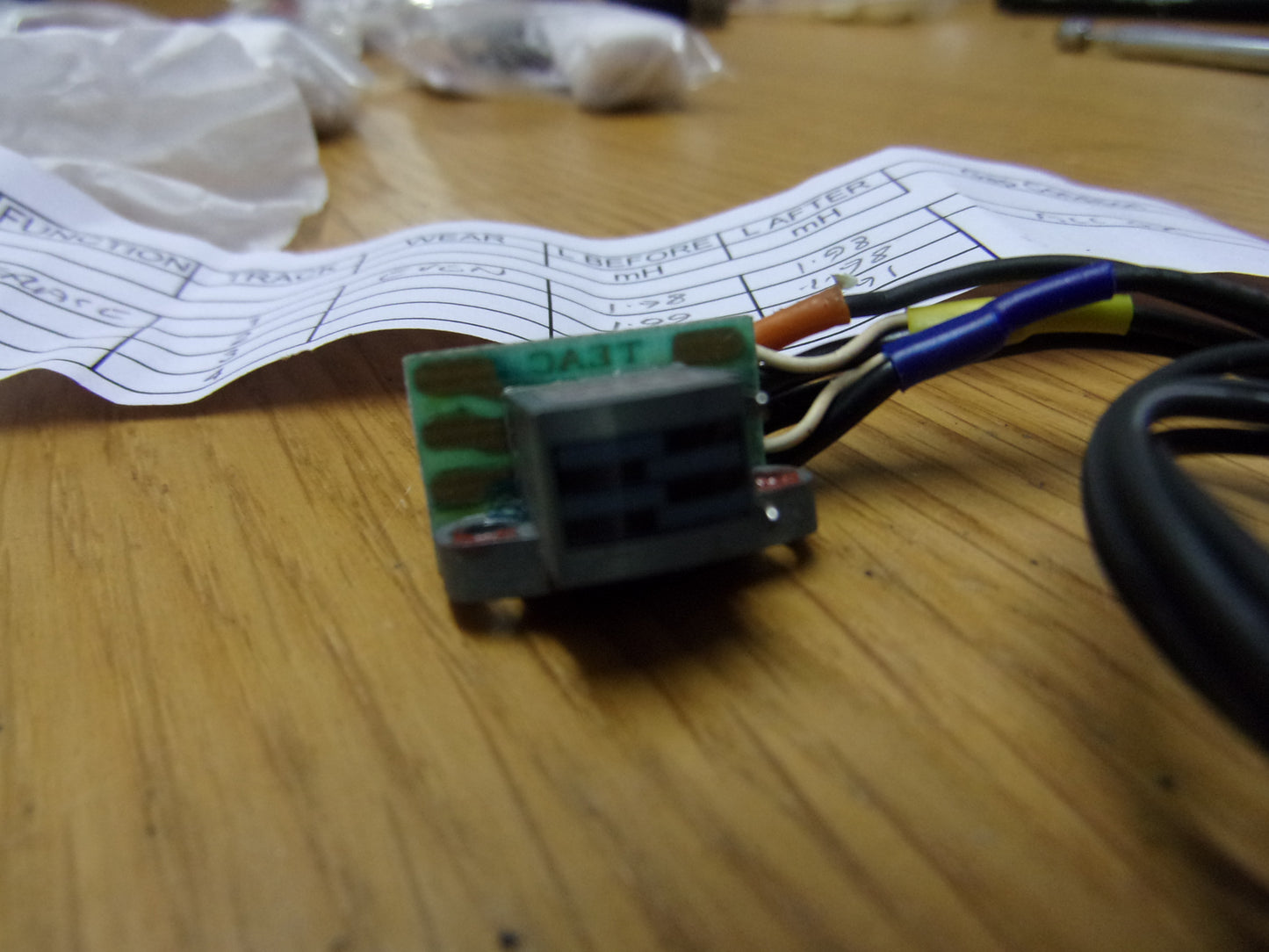 Teac 244 246 and others erase head 53786009 all 4 channels White 8 pin Molex relapped