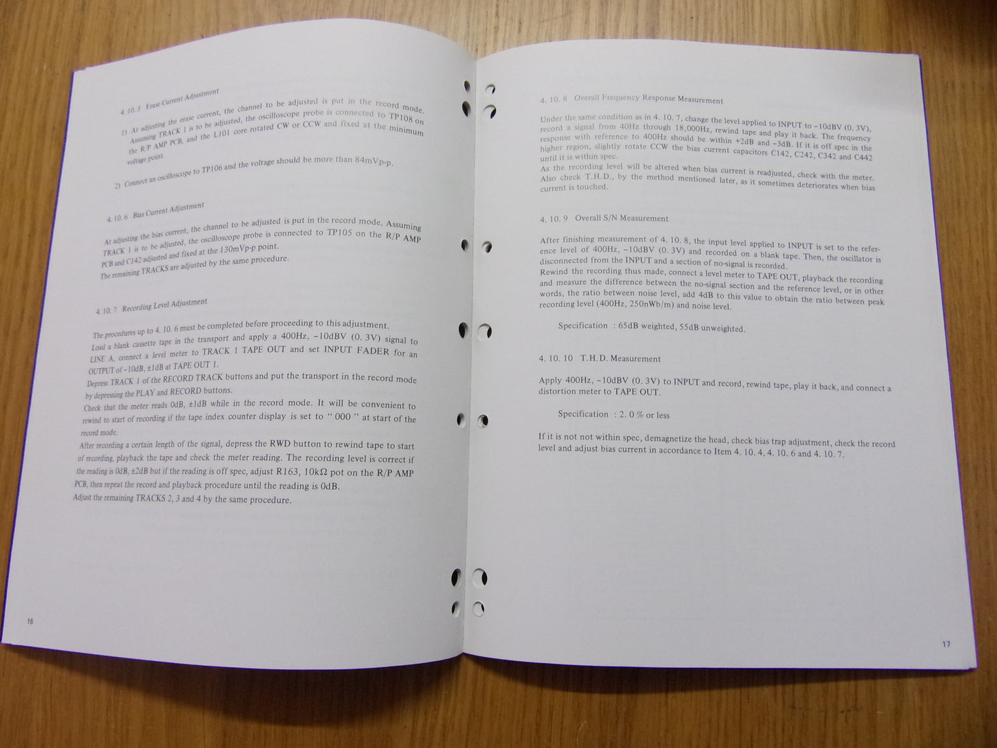 FOSTEX MODEL 160 SERVICE MANUAL