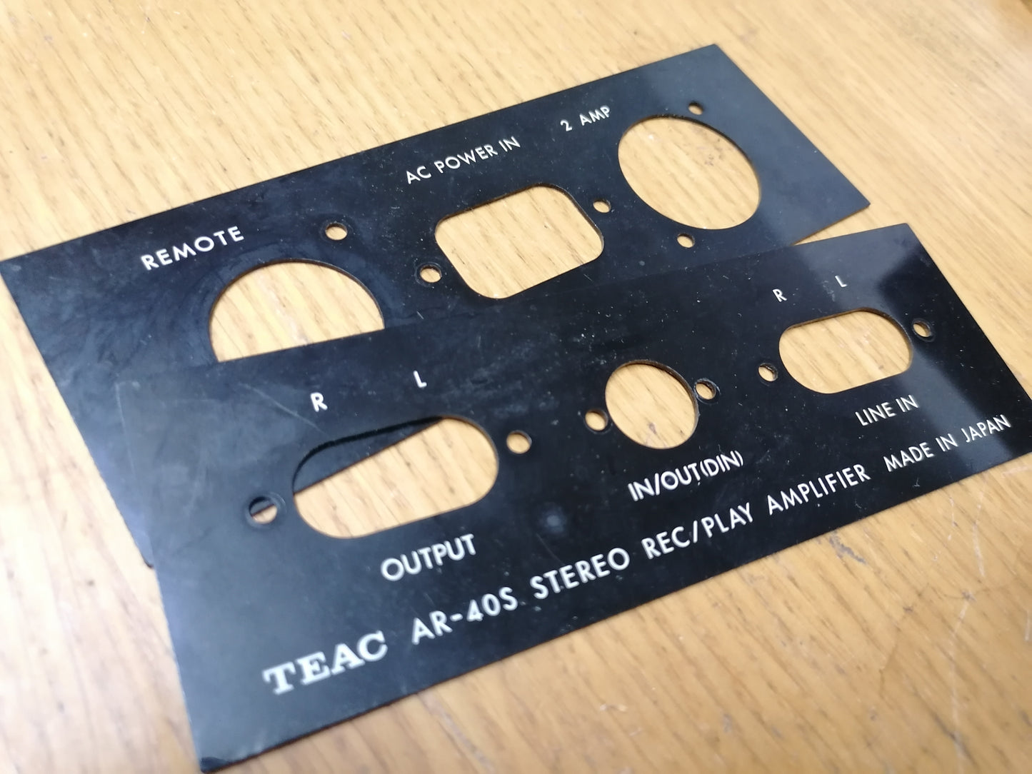 Teac 4100 amplifier AR-40s plastic rear cosmetic panels