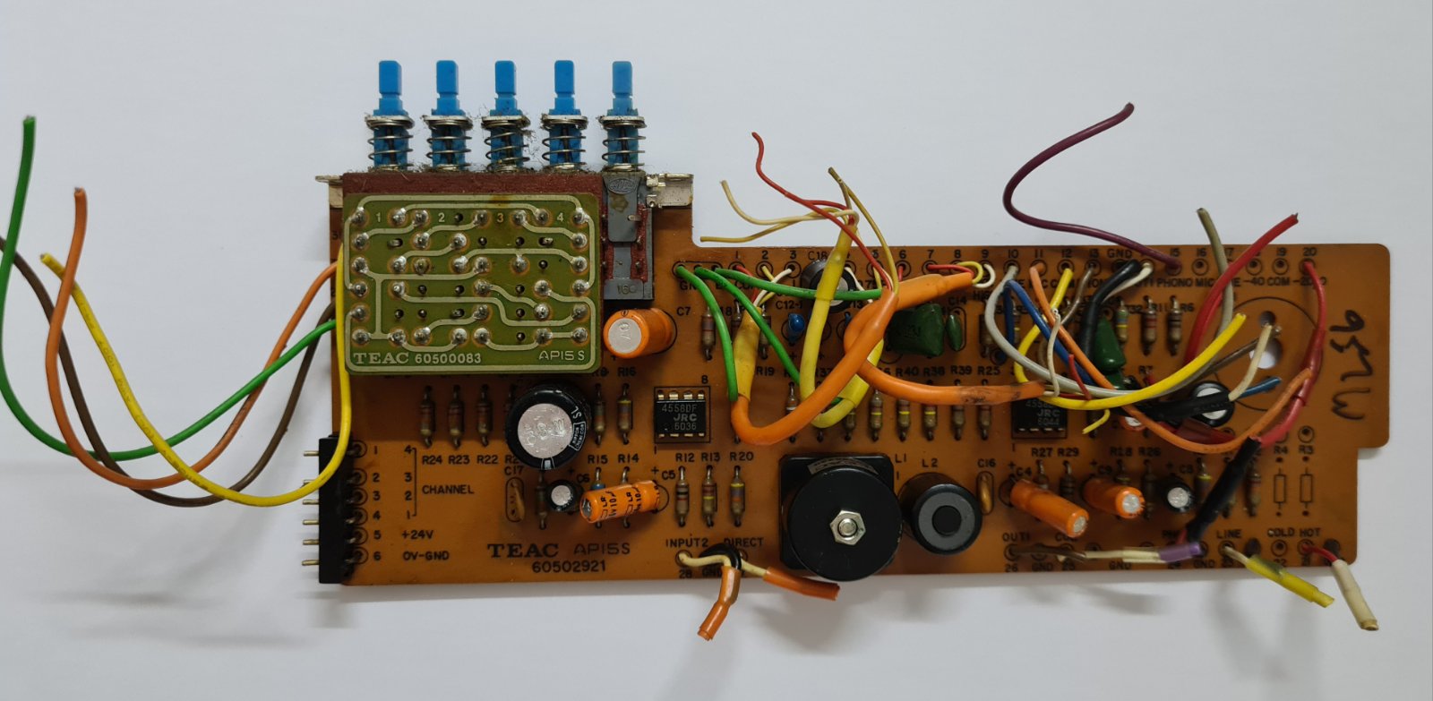 Teac series 3 mixer input channel with or without mike Teac series 3 mixer input channel with or without mike