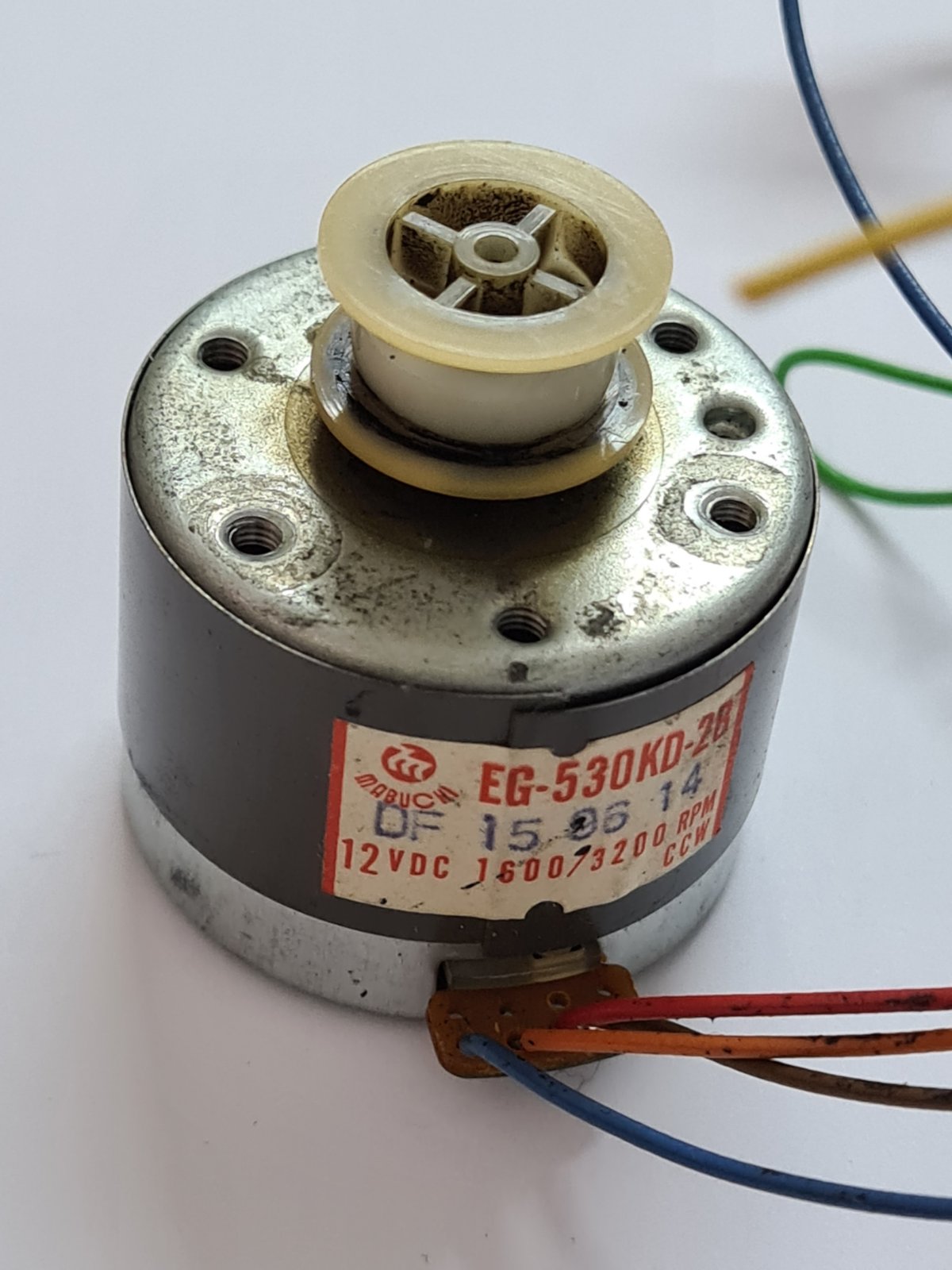 Motor EG-530KD-2B 12 VOLTS CW 1800/3200RPM CCW TASCAM 644 424mk2