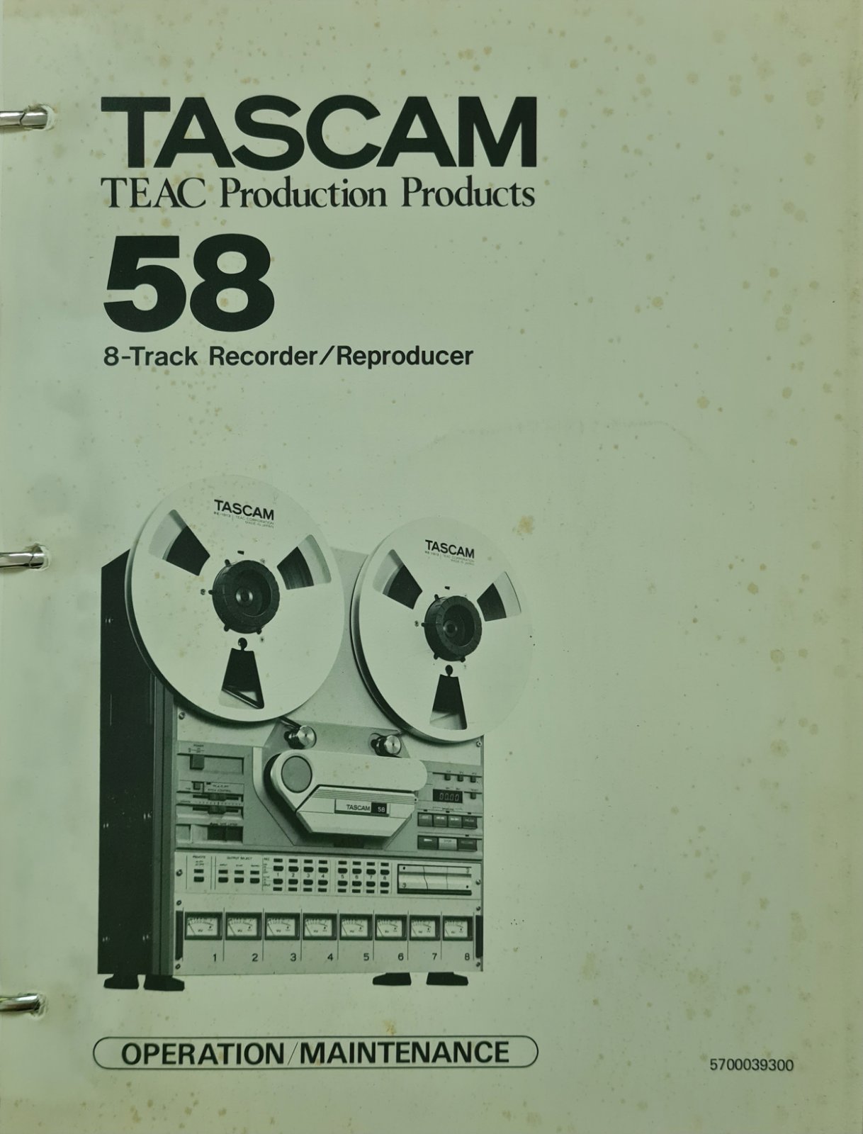 Tascam 58 service manual