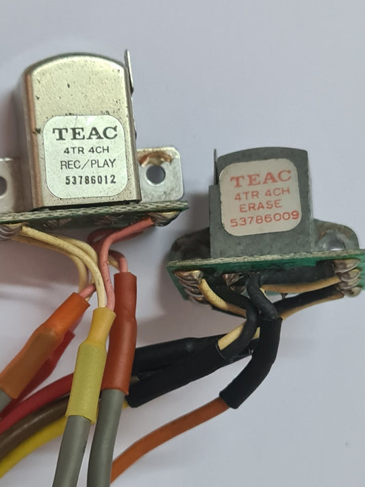TEAC TASCAM HEADSET ERASE AND RECORD/PLAY 53786009 53786012 relapped two heads
