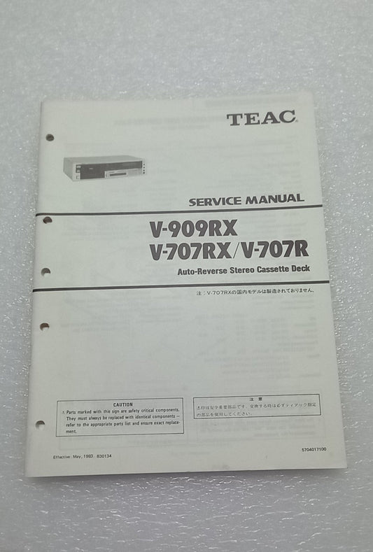 Teac V-909RX/V-707RX/V-707R service manual