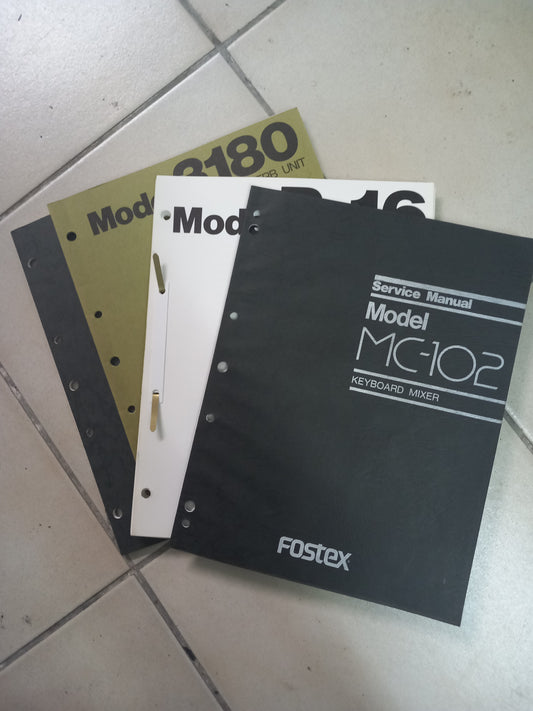 FOSTEX  SERVICE and OWNER MANUALS