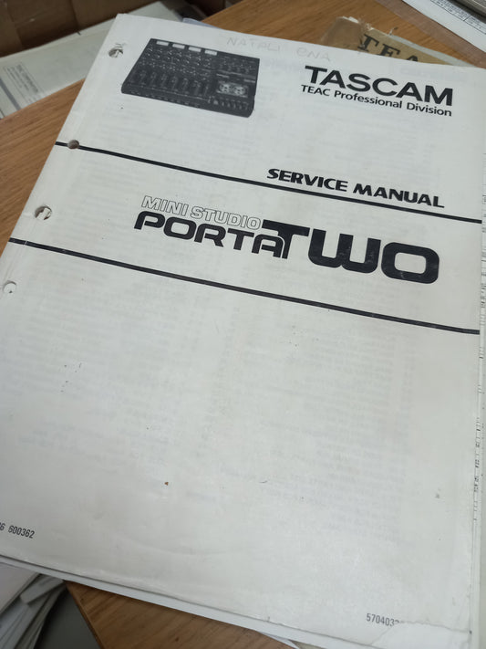 Tascam Porta two ministudio Service manual