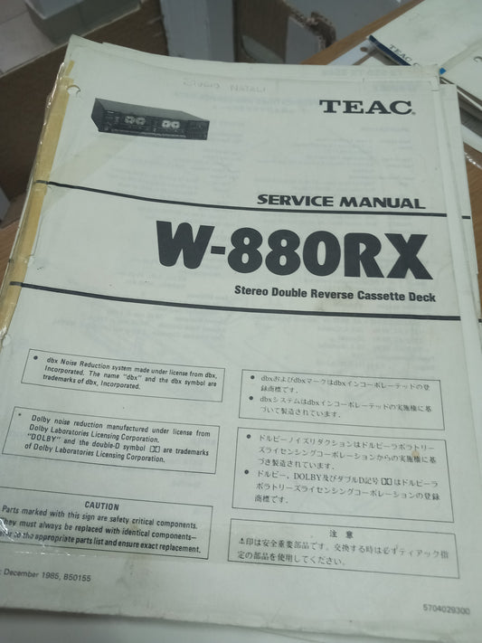 TEAC W-880RX  SERVICE MANUAL
