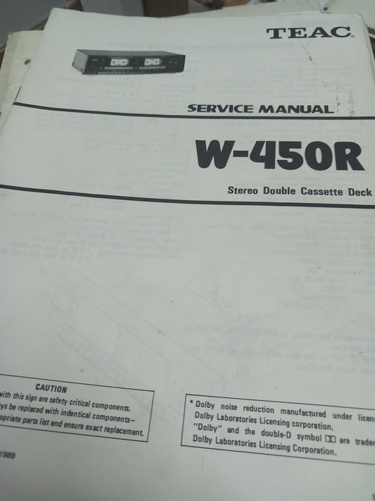 TEAC W-450R SERVICE MANUAL