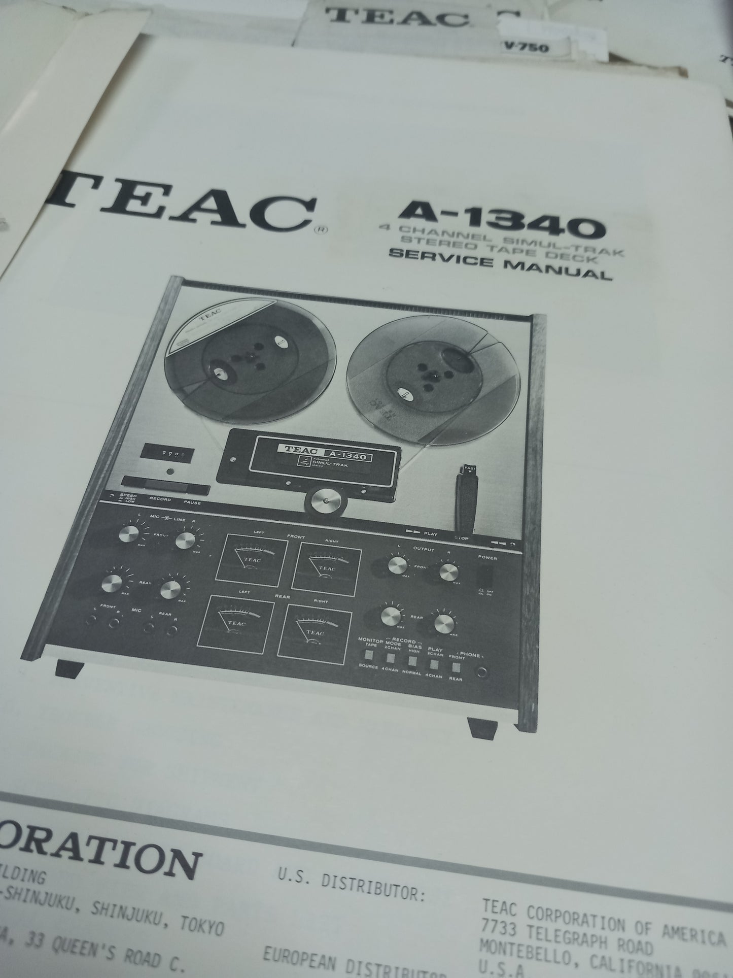 TEAC A-1340 SERVICE MANUAL