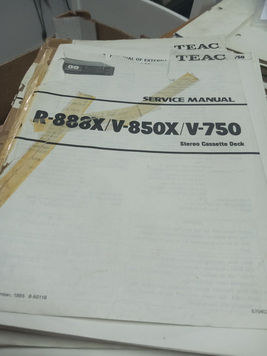 TEAC R-888X V-850X V-750  SERVICE MANUAL