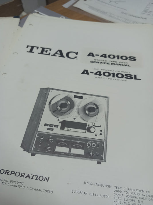 TEAC A-4010S A-4010SL SERVICE MANUAL