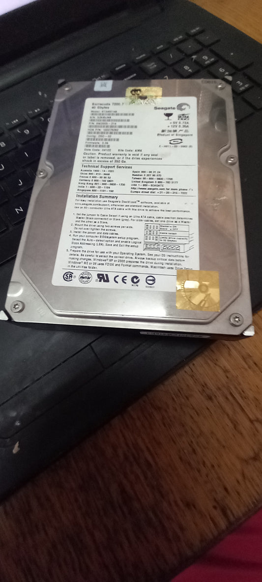 Tascam 2488 seagate hard drive 40gb