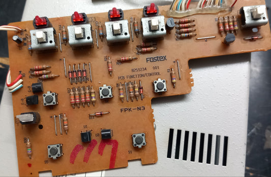 Fostex 260 PCB FUNCTION CONTROL SWITCH PCB 8251234 001