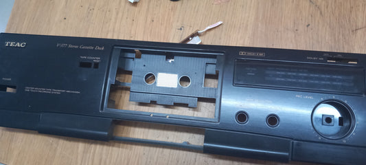 TEAC V-377 CASSETTE DECK PLASTIC FRONT PANEL