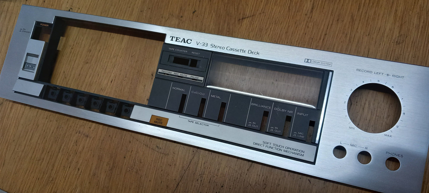 Teac V-33 FRONT PANEL