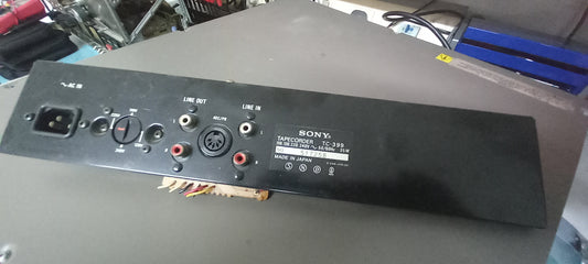 Sony TC-399 metal rear phono panel