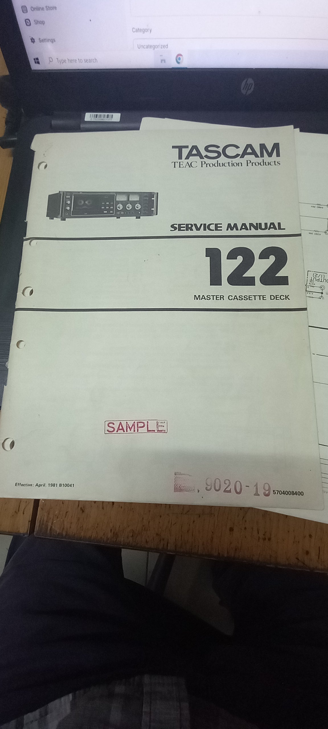 Tascam 122 SERVICE MANUAL