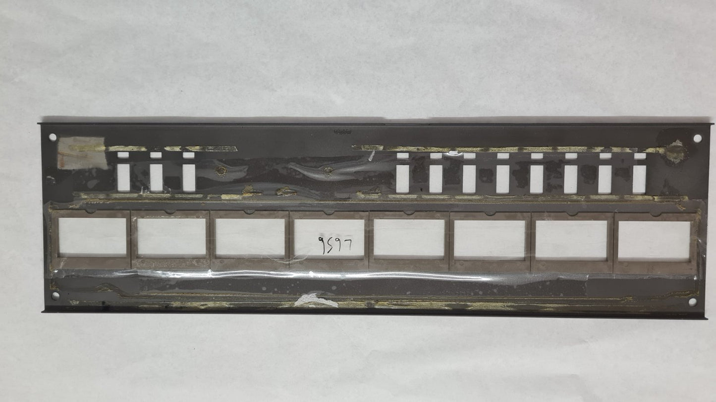 Tascam 38 Front lower metal vu panel