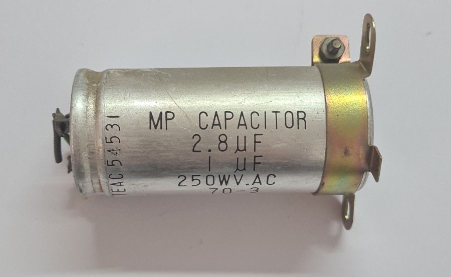 Teac A-4010? Old motor capacitor 2.8uf 1uf 250v
