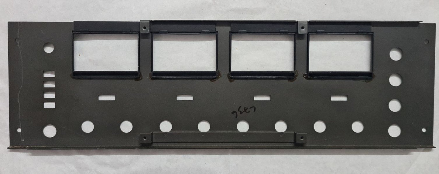 TEAC A-3440 FRONT BROWN COSMETIC LOWER VU/KNOB PANEL