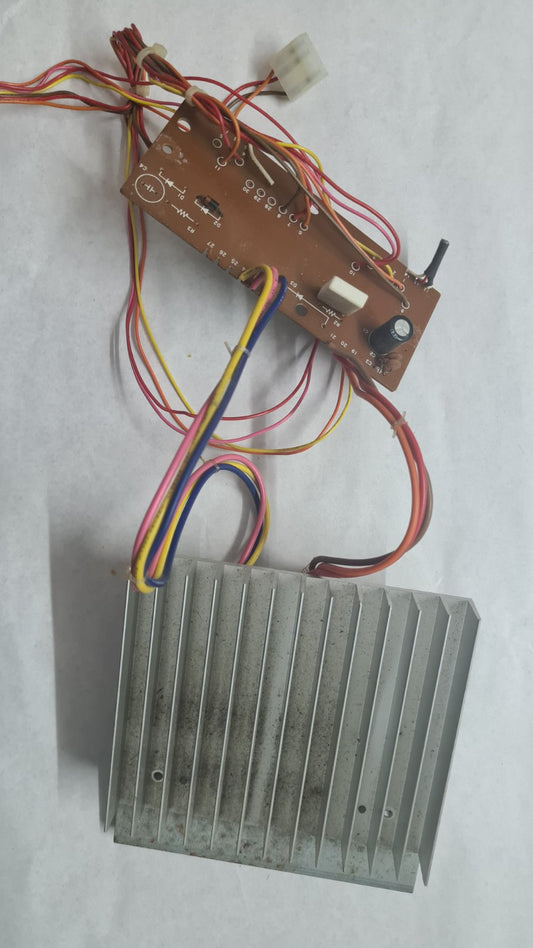 Tascam 48 heatsink with joint  pcb 52101091-00  2 transistors