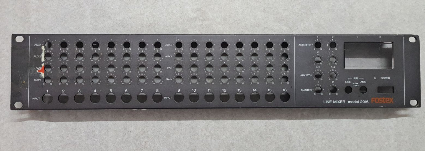 Fostex line mixer model 2016 front panel