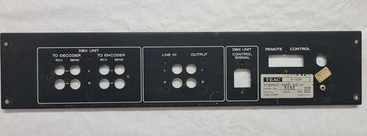 TEAC X-10R REAR BACK PANEL