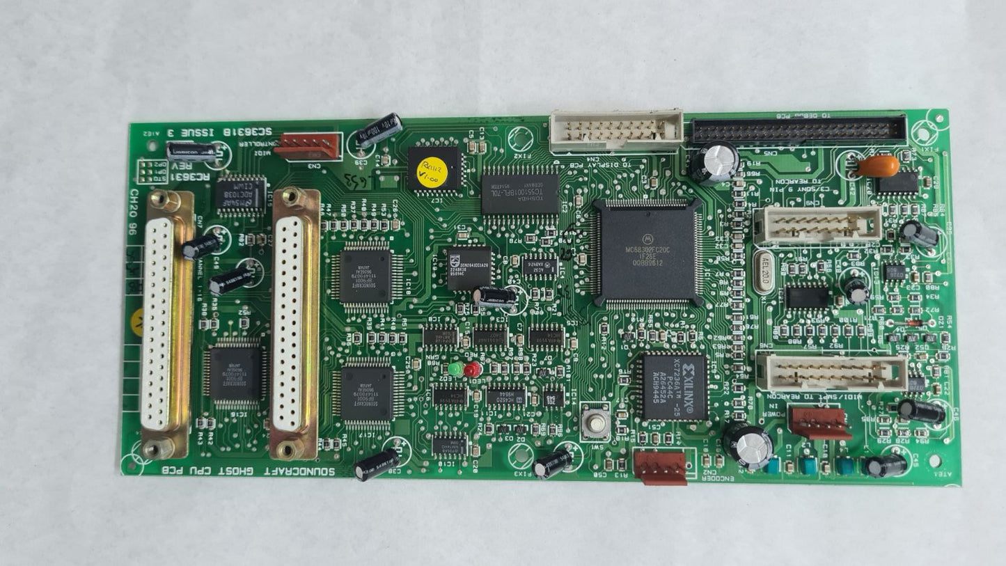 Soundcraft Ghost midi controller CPU pcb SC3631B ISS 3