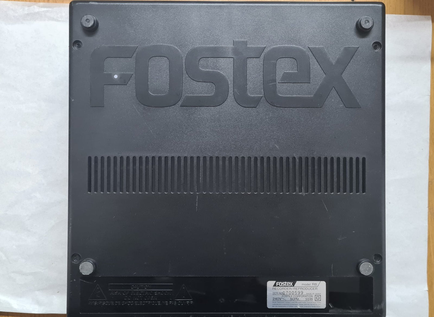 Fostex R8 plastic rear panel