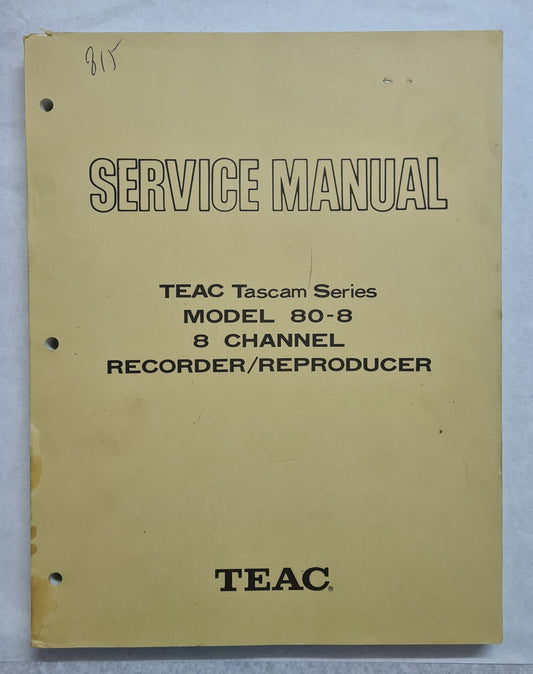 Teac 80-8 original service manual