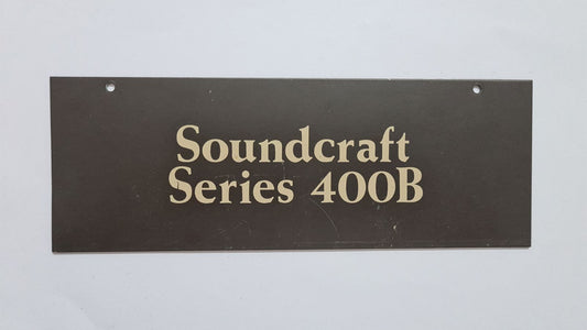 Soundcraft 400B name panel