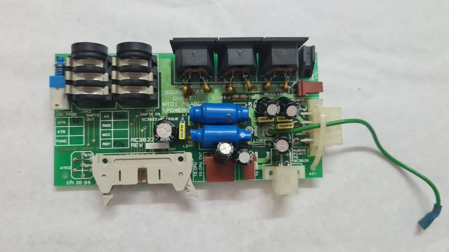 Soundcraft Ghost midi rearcon power SC3622A ISS 3
