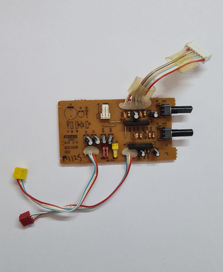 Fostex 2016 line mixer pcb aux 3-4 8251848 002