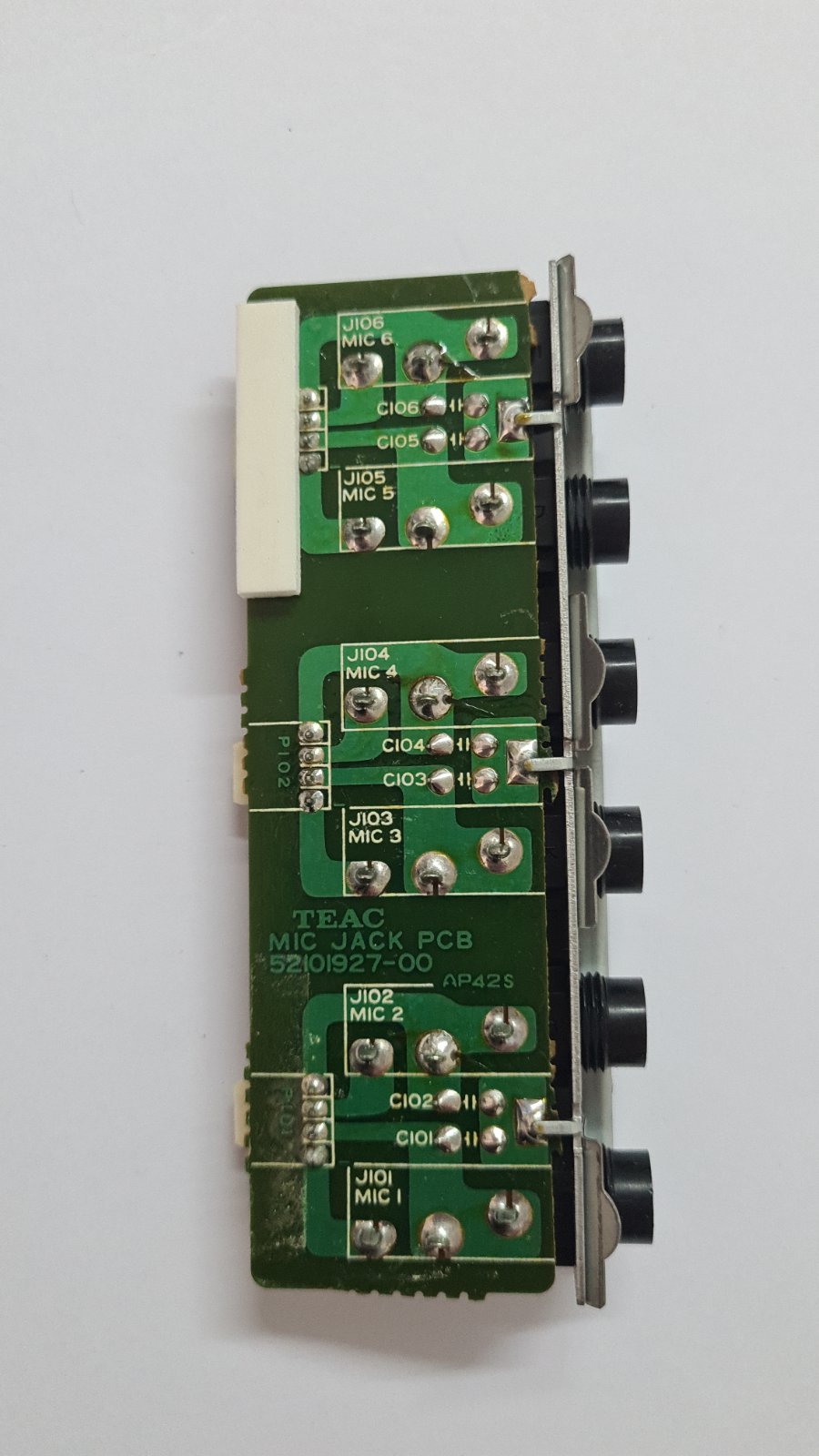 Teac Tascam, M-06 mic jack pcb  52101797-00