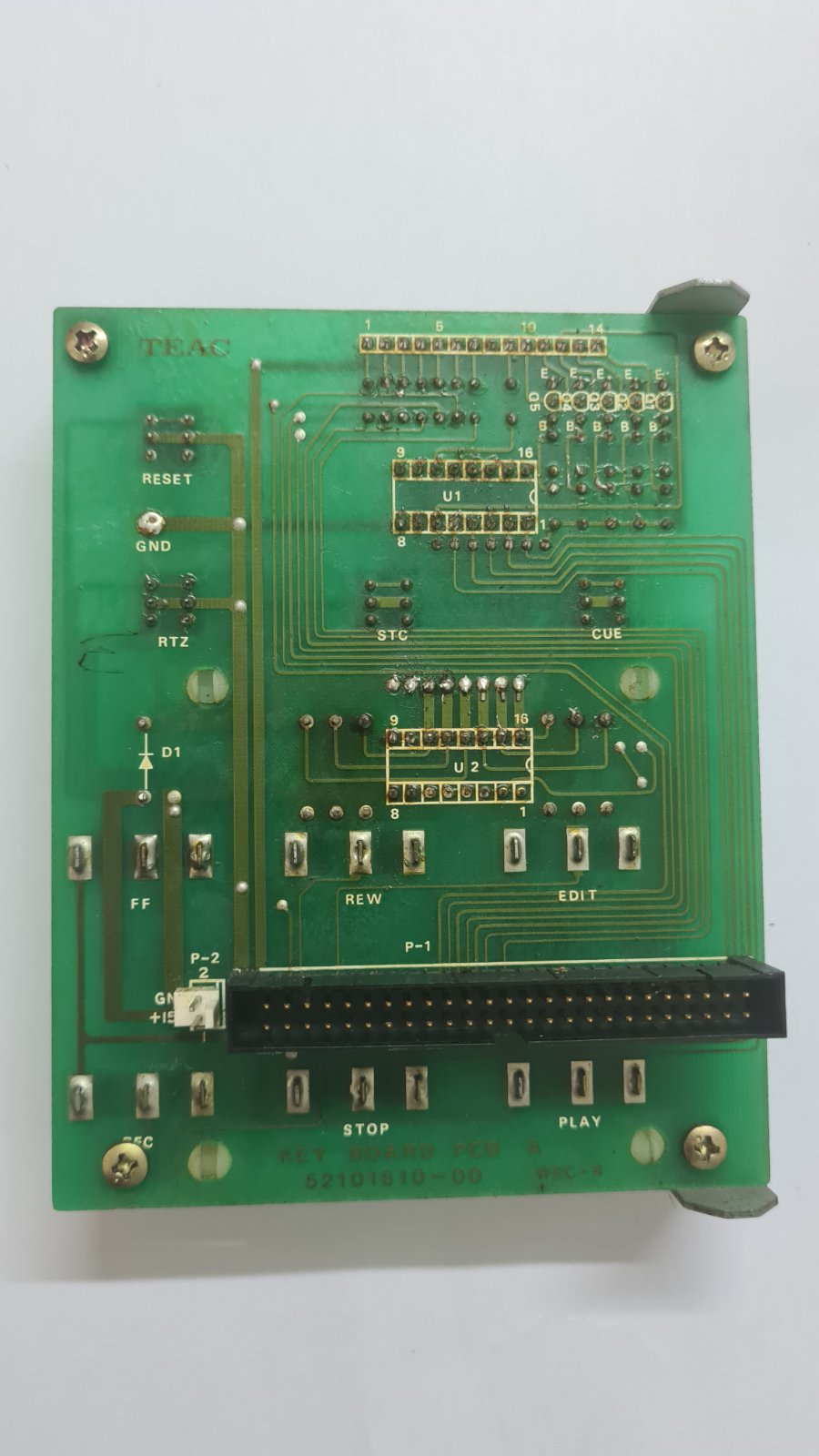 Tascam ATR-60-8 keyboard pcb 52101610-00 bcb a and b?