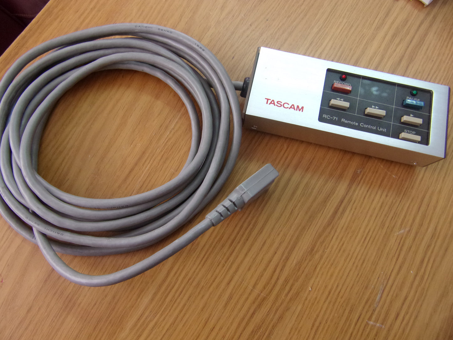 Tascam RC-71 remote control  long lead and plug