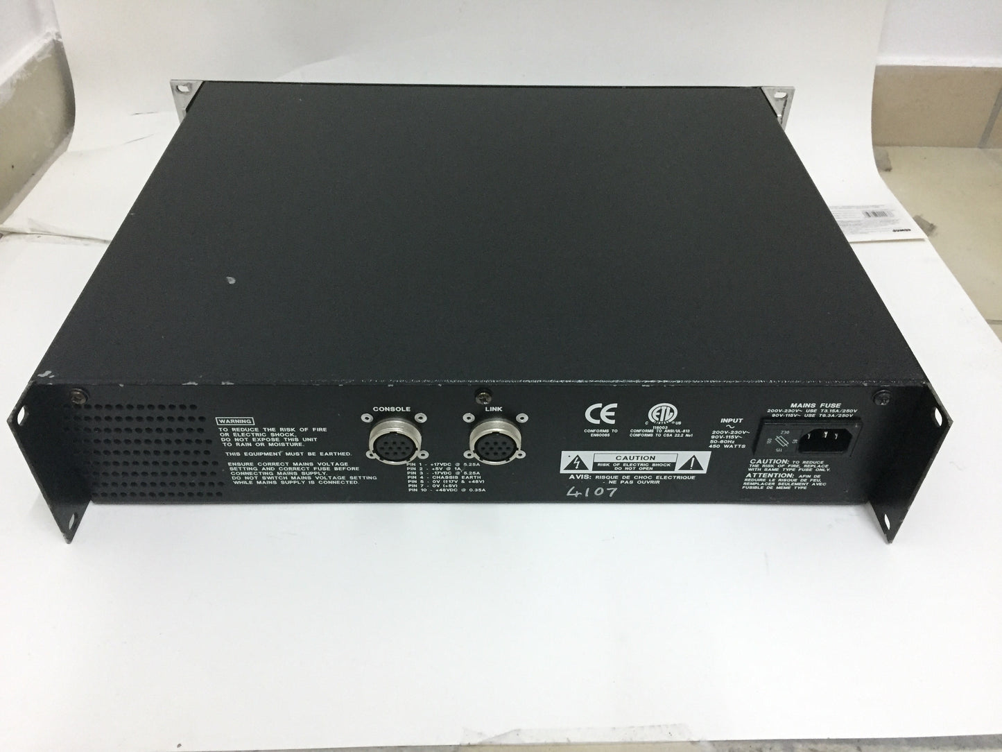 Soundcraft CPS-275 CPS275 Console Power Supply