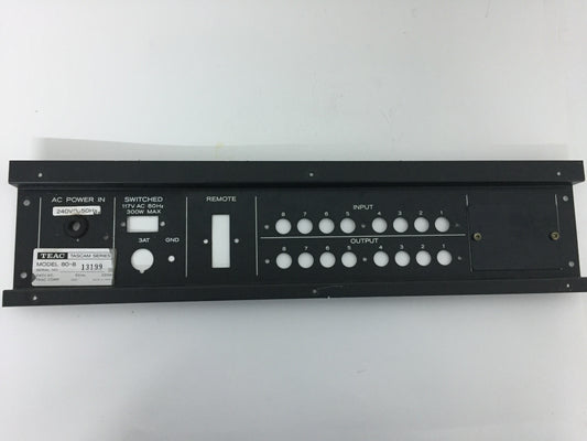 Teac 80-8 unpopulated plain back panel