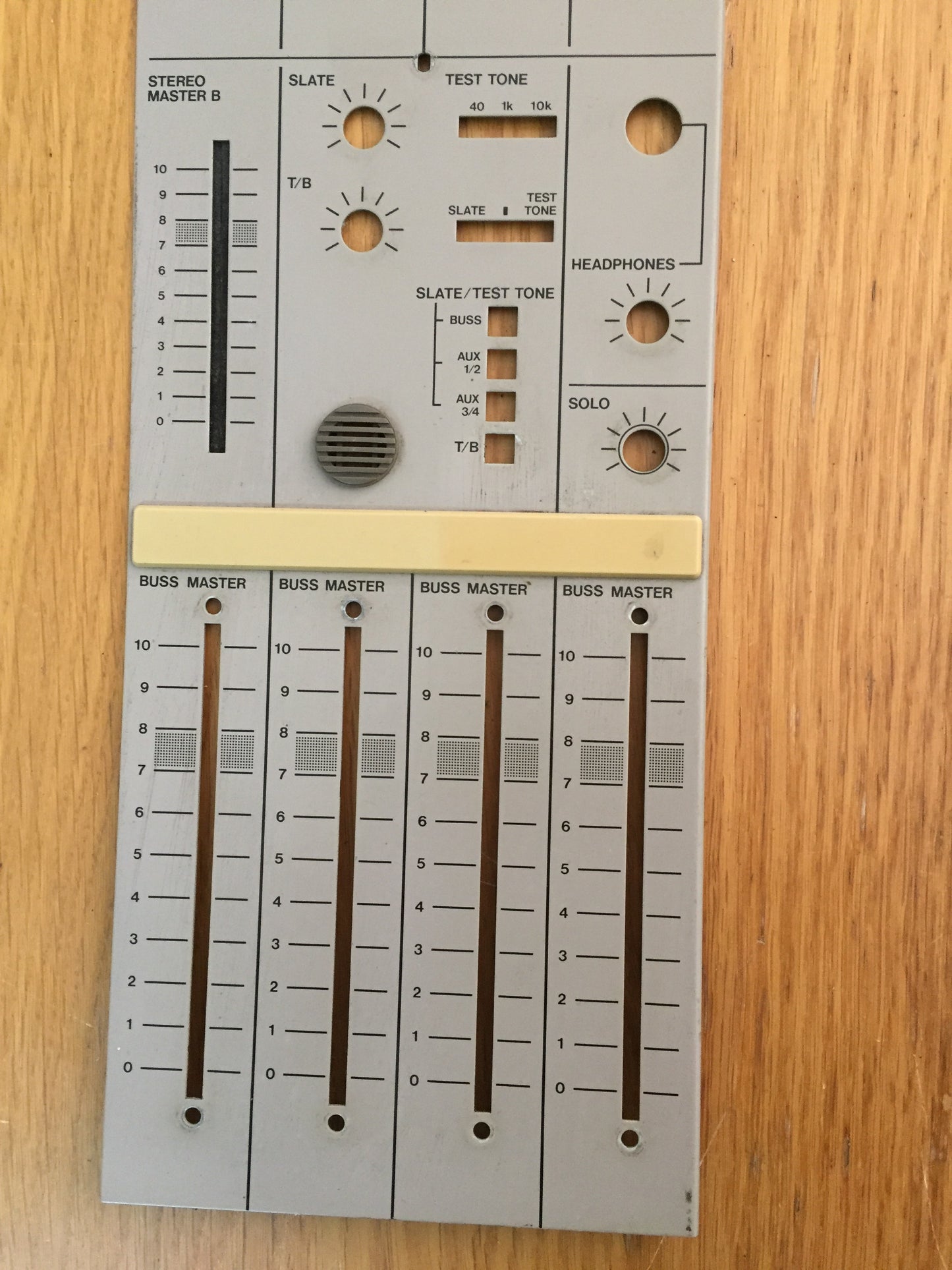 Tascam M-520 slate and talkback panel