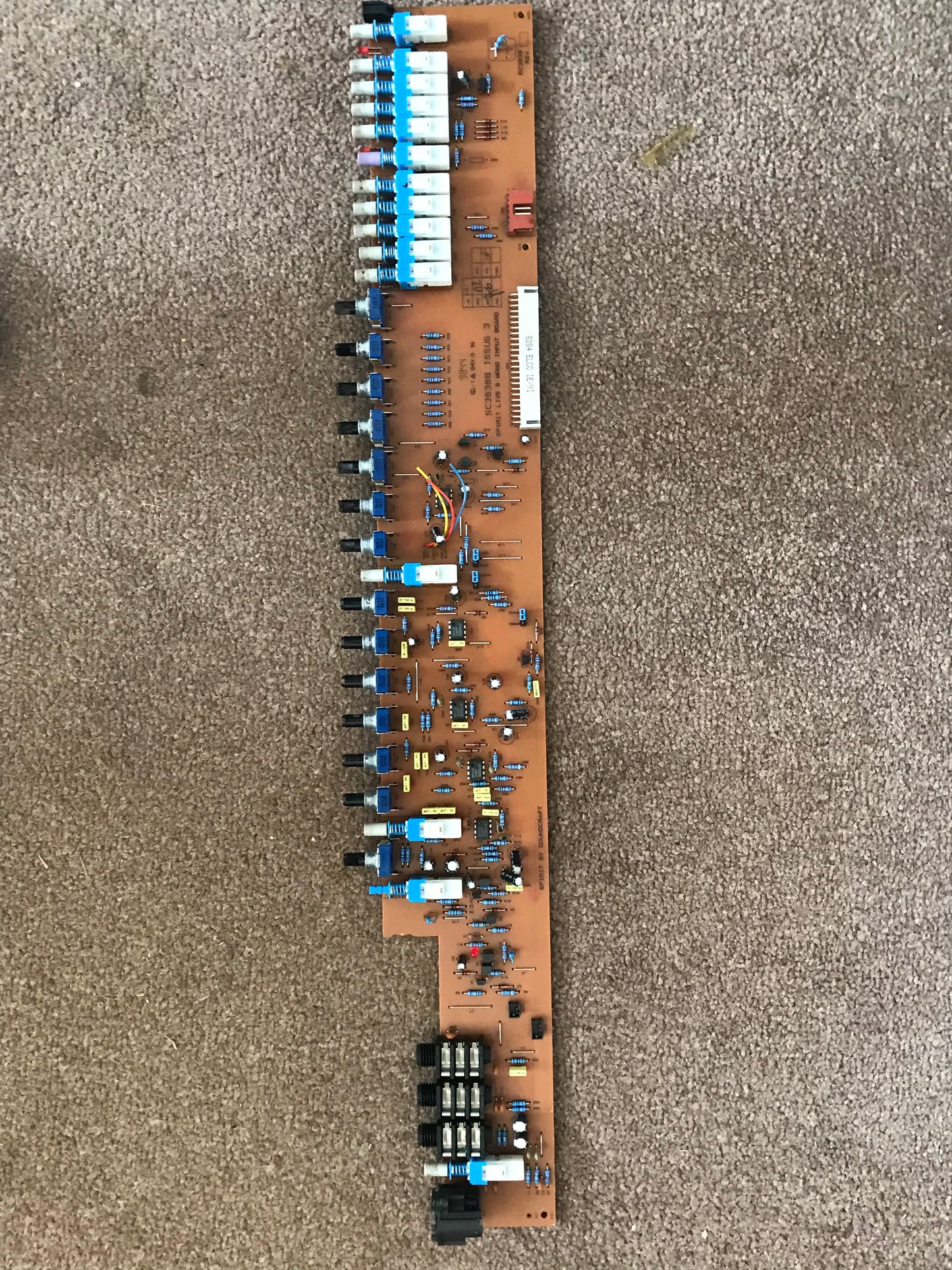 Soundcraft Spirt live 8 input pcb SC3638B Issue 3 and 5