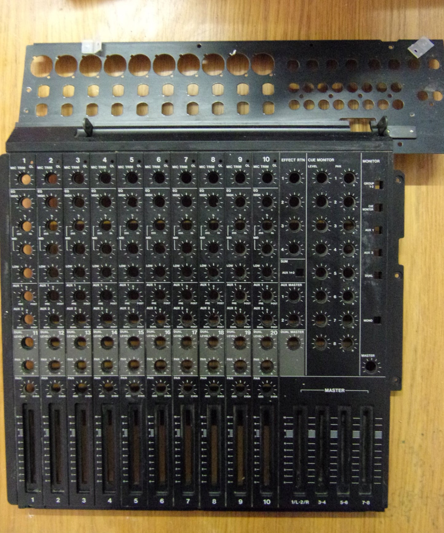 Tascam 688 main panel for channels