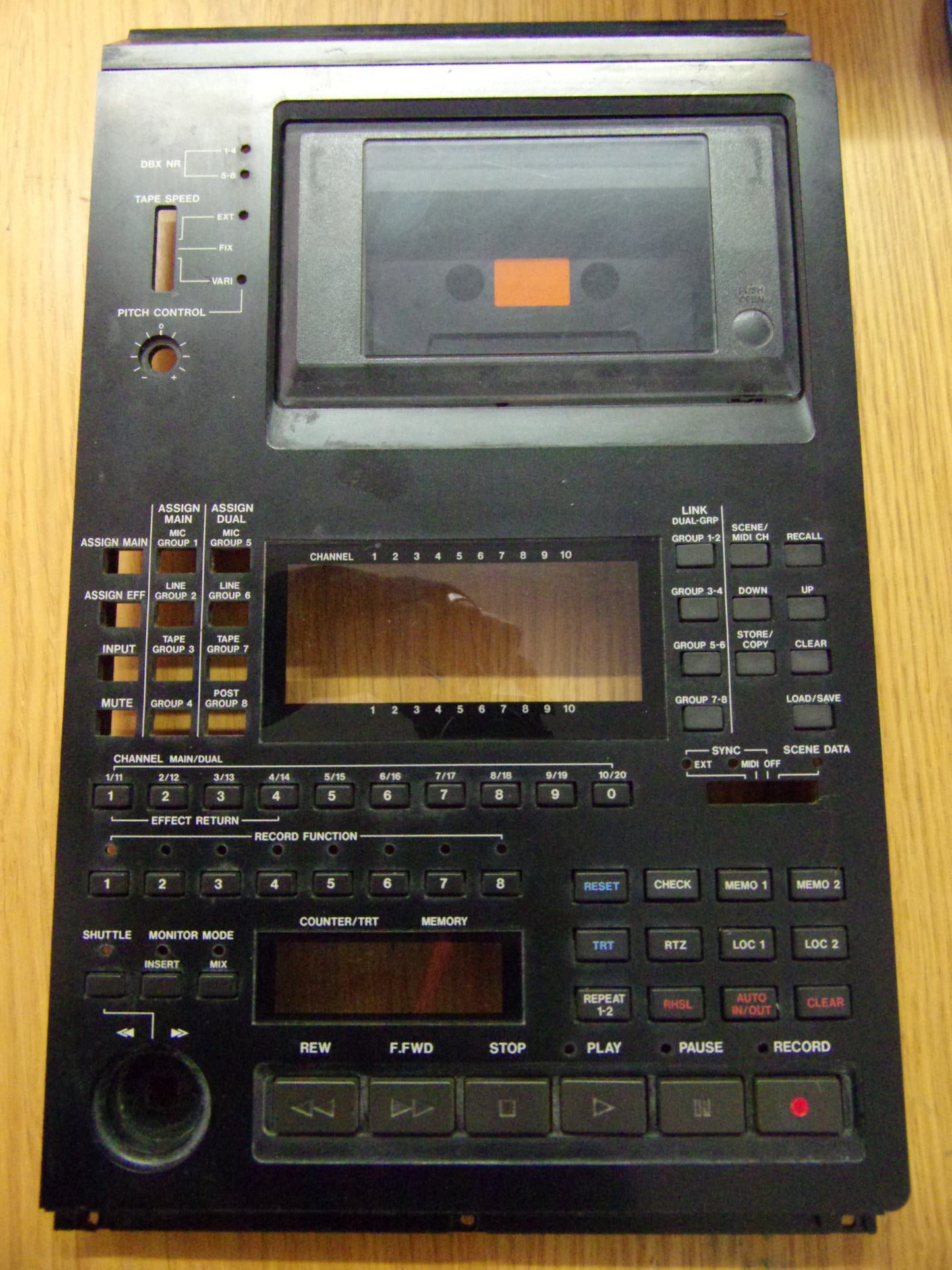 Tascam 688 DBX panel with cassette door