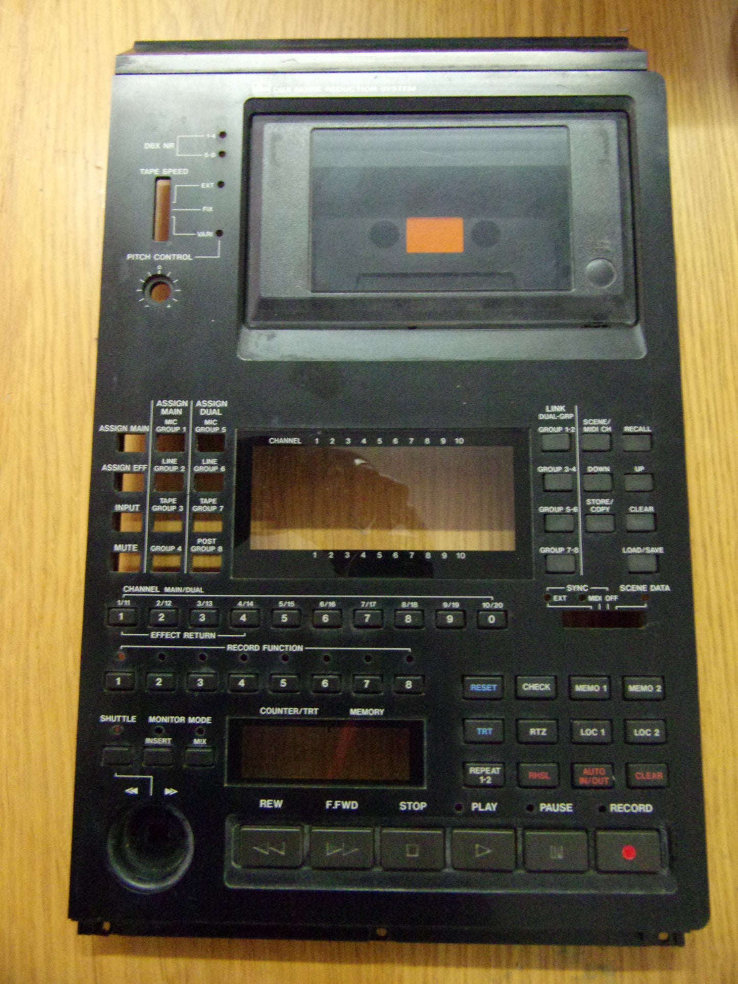 Tascam 688 DBX panel with cassette door