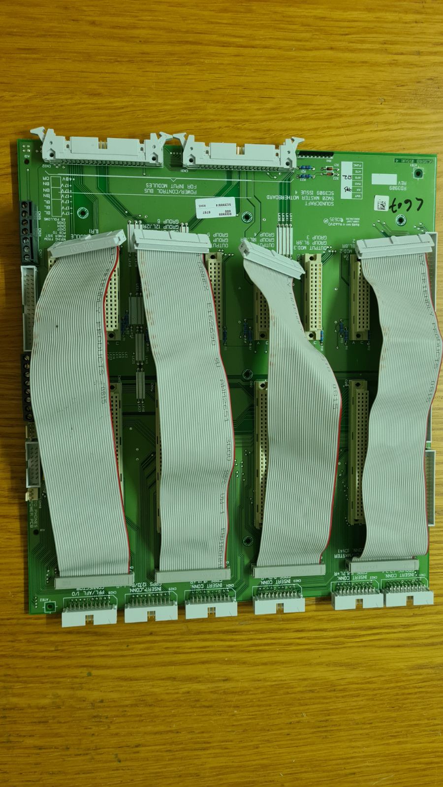 Soundcraft SM-20 MASTER MOTHERBOARD SC3909 ISS 4 PCB