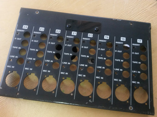 Tascam M-3500 M-3700 rear channel panels with numbers