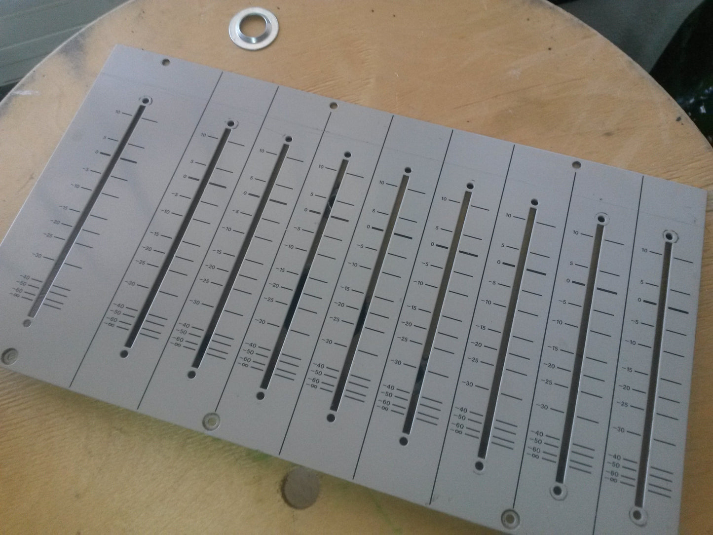 Tascam M3500 fader metal Panel  9 way