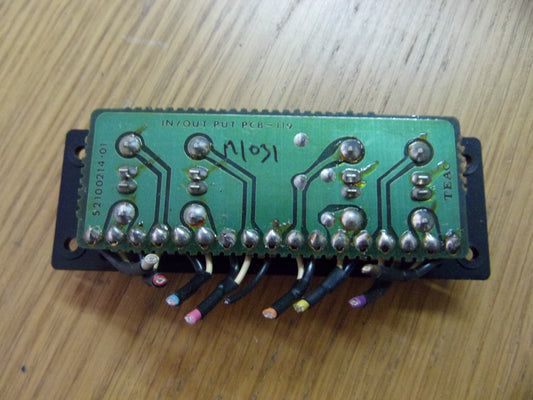 Tascam 122B Phono panel 8 way in out pcb-119 52100214-01